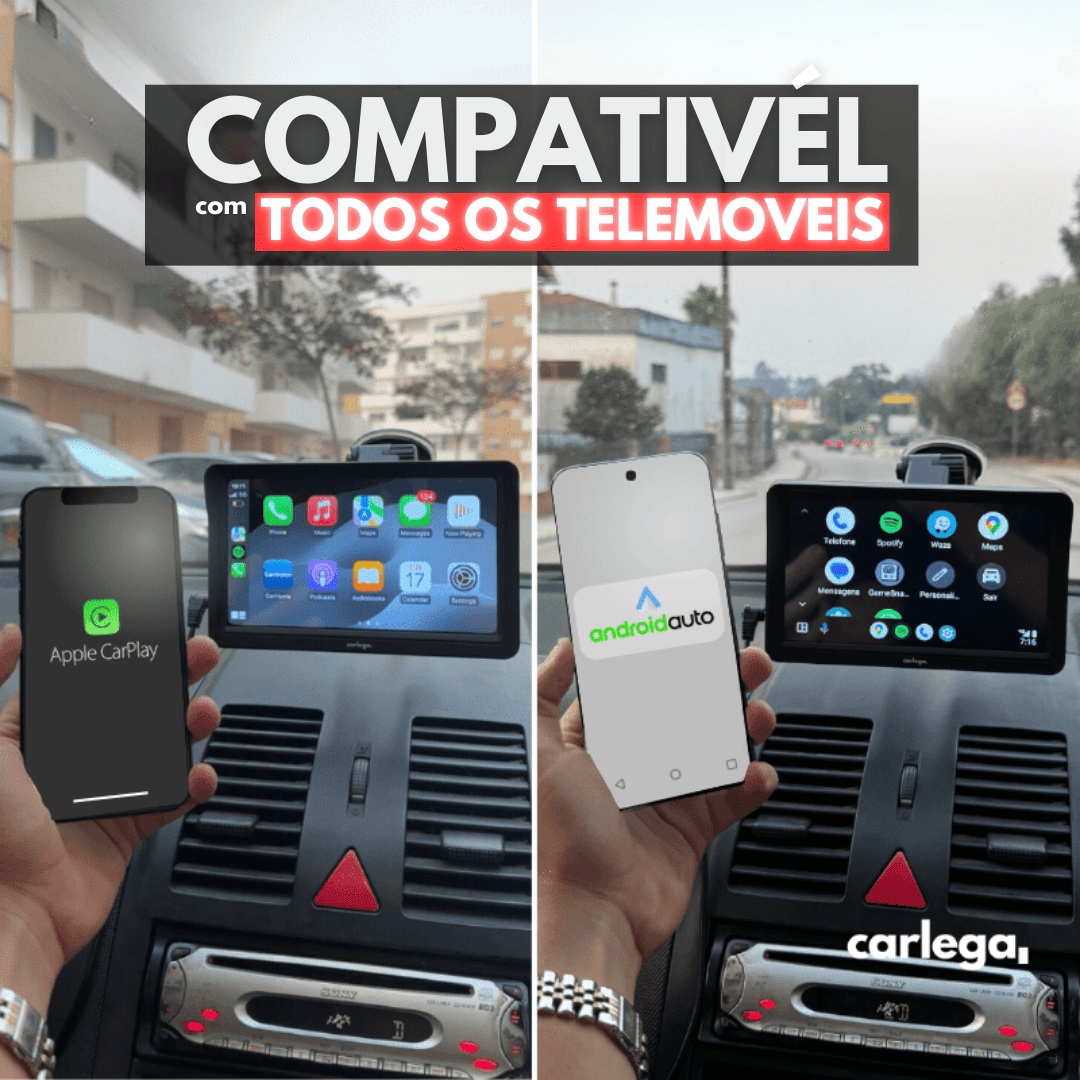 carlega CarPlay/AndroidAuto Portátil 